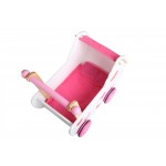 Cărucior pentru păpuși din lemn cu iminioare - Antemergator Stroller